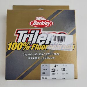 Berkley Trilene 100% Fluorocarbon Fishing Line 200 yd  4 lb Trout Salmon Fly